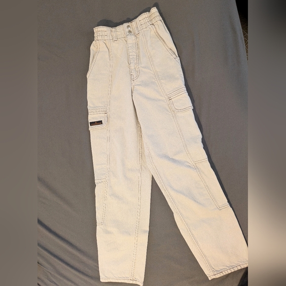 Urban Outfitters BDG High Rise Wide Leg Relaxed Cargo Pants / Skate Jeans sz 24 - Picture 2 of 16